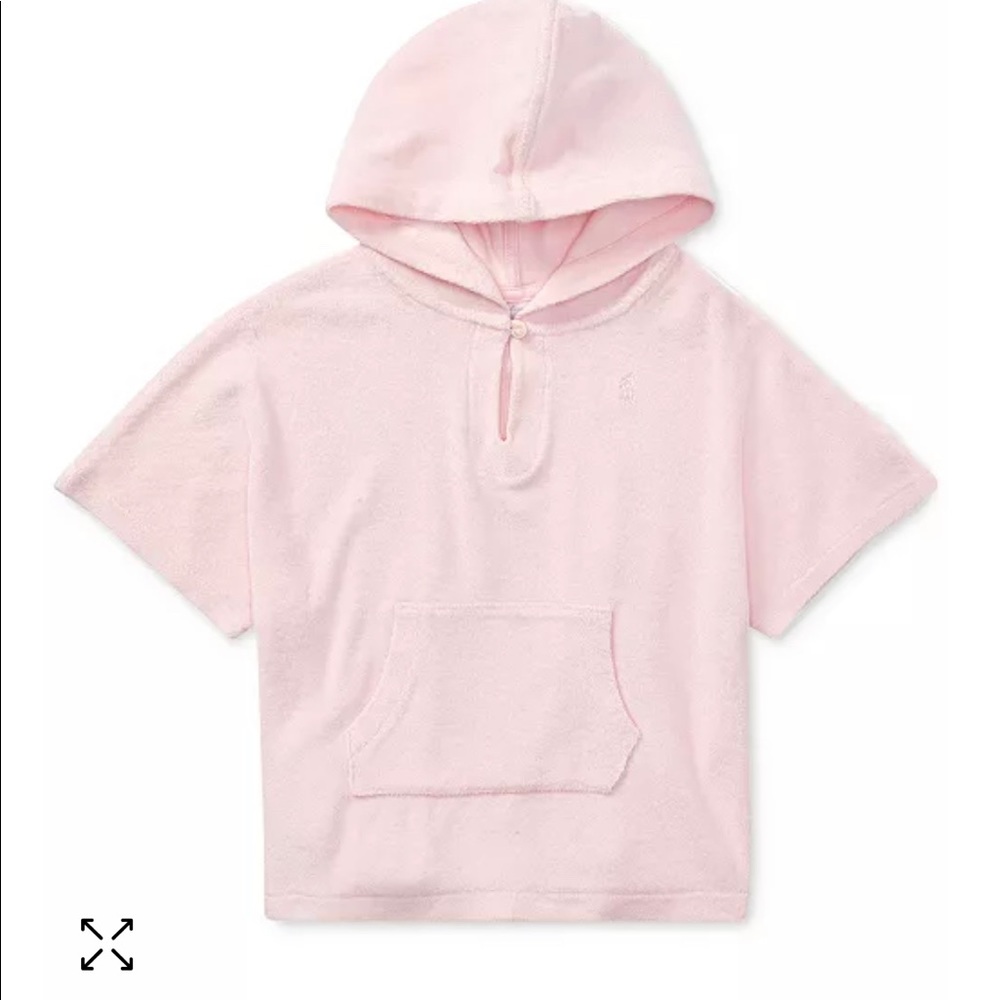 NWOT-Ralph Lauren French Terry Cover Up, Baby Girls-24m